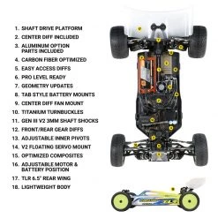 Team Losi Racing 1/10 22X-4 ELITE 4WD Buggy Race Kit for Kits -Team Losi Racing shop TLR03026 A40 AM3OIQ8Y