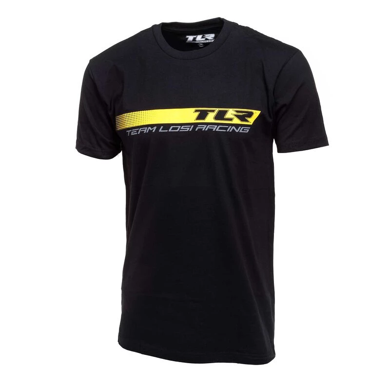 Team Losi Racing Black TLR Stripe T-Shirt, Medium for Parts 3 Team Losi Racing Black TLR Stripe T-Shirt, Medium for Parts