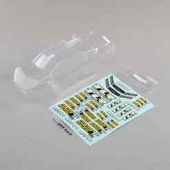 Team Losi Racing 1/10 Clear Body Set with Stickers: 22T 4.0 for Bodies