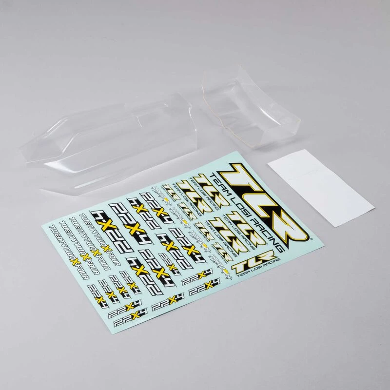 Team Losi Racing 1/10 Ultra Lightweight Clear Body & Wing: 22X-4 for Bodies 3 Team Losi Racing 1/10 Ultra Lightweight Clear Body & Wing: 22X-4 for Bodies