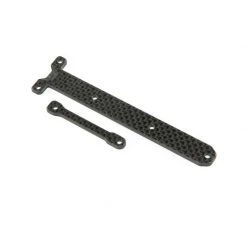 Team Losi Racing Carbon Chassis Brace Support Set: 22X-4 for Parts