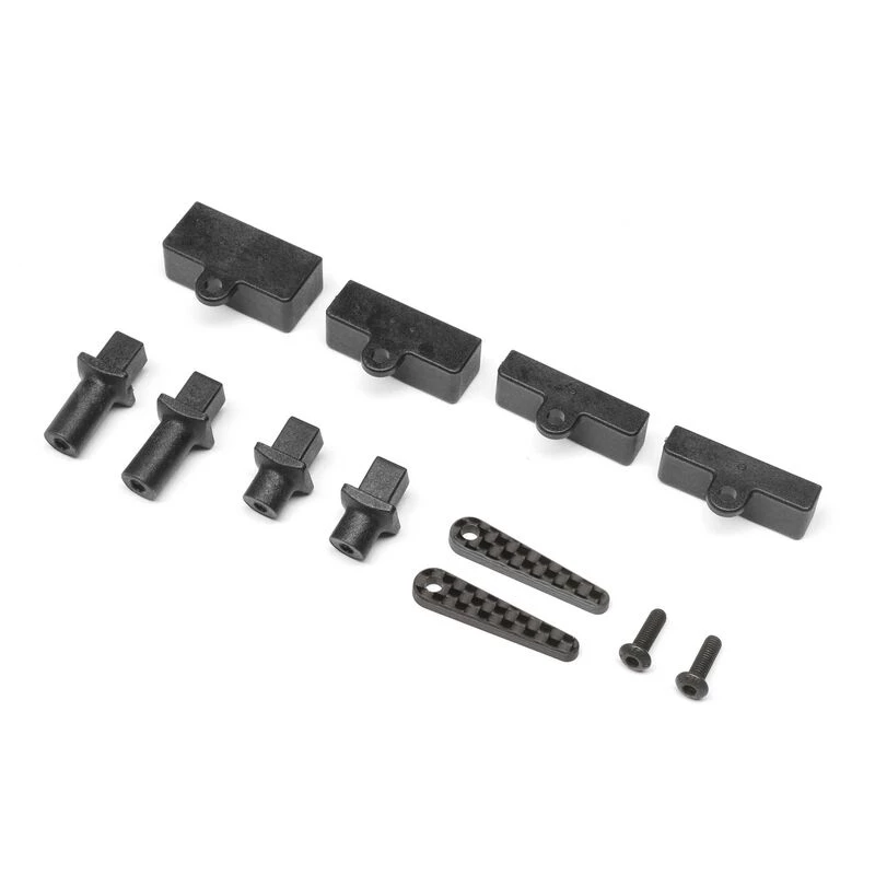 Team Losi Racing Carbon Tab Battery Mount Set: 22X-4 for Parts 3 Team Losi Racing Carbon Tab Battery Mount Set: 22X-4 for Parts