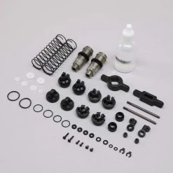 Team Losi Racing 42mm Shock Set, G3, 3mm, TiCN (2) for Parts