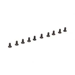 Team Losi Racing Flat Head Screws, M2.5 x 6mm (10) for Parts