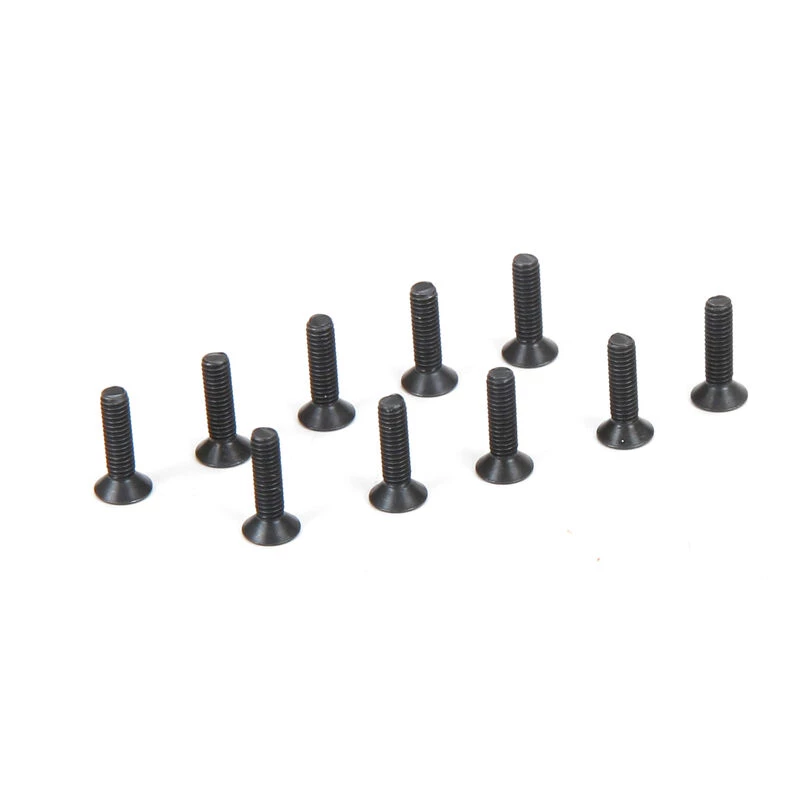Team Losi Racing Flat Head Screws M2.5 x 10mm (10) for Parts 3 Team Losi Racing Flat Head Screws M2.5 x 10mm (10) for Parts