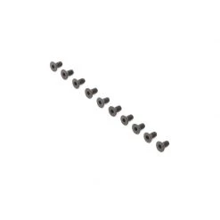 Team Losi Racing Flat Head Screws, M3 x 6mm (10) for Parts