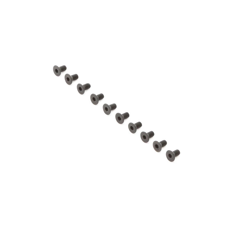 Team Losi Racing Flat Head Screws, M3 x 6mm (10) for Parts 3 Team Losi Racing Flat Head Screws, M3 x 6mm (10) for Parts