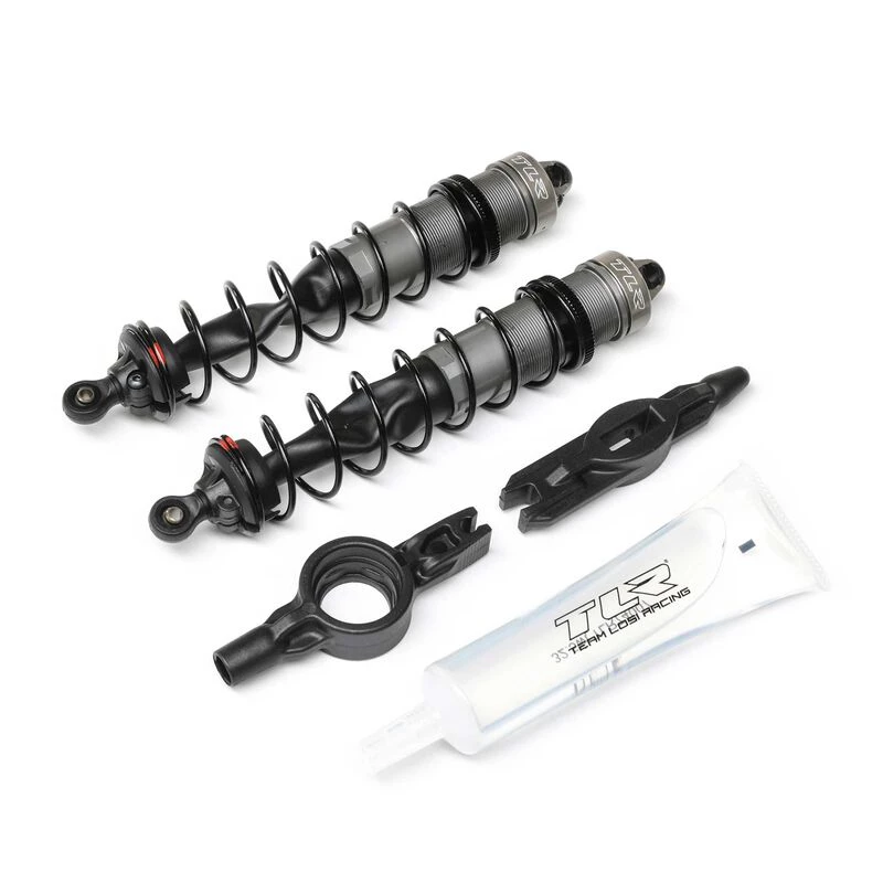 Team Losi Racing Rear Shock Set, 135mm, Assembled (2): 8XT for Parts 3 Team Losi Racing Rear Shock Set, 135mm, Assembled (2): 8XT for Parts