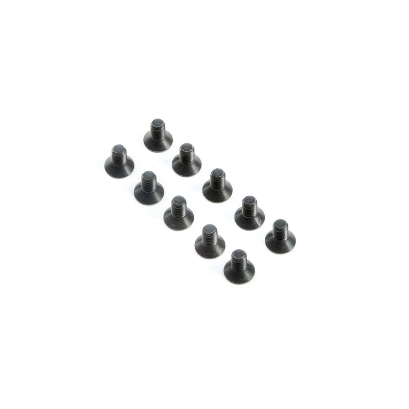 Team Losi Racing Flat Head Screws M4x8mm (10) for Parts 3 Team Losi Racing Flat Head Screws M4x8mm (10) for Parts