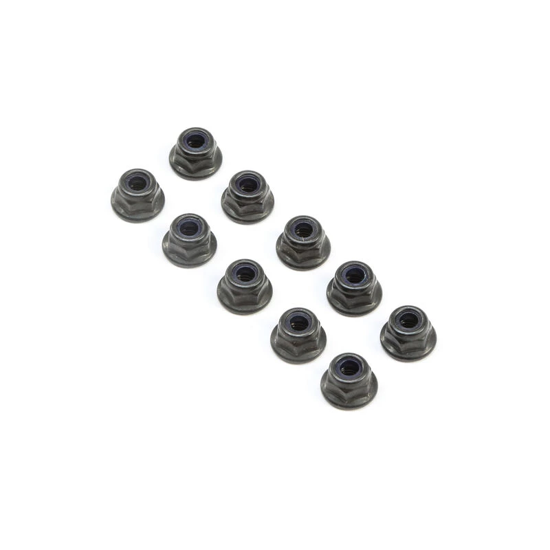 Team Losi Racing M4 Flanged Lock Nuts (10) for Parts 3 Team Losi Racing M4 Flanged Lock Nuts (10) for Parts