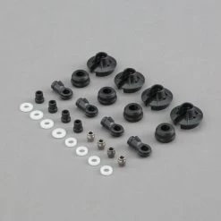 Team Losi Racing Shock Plastics and Balls (4): 5B, 5T, MINI WRC for Parts