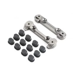 Team Losi Racing Adjustable Front Hinge Pin Brace with Inserts: 5IVE B, 5T, MINI WRC for Parts