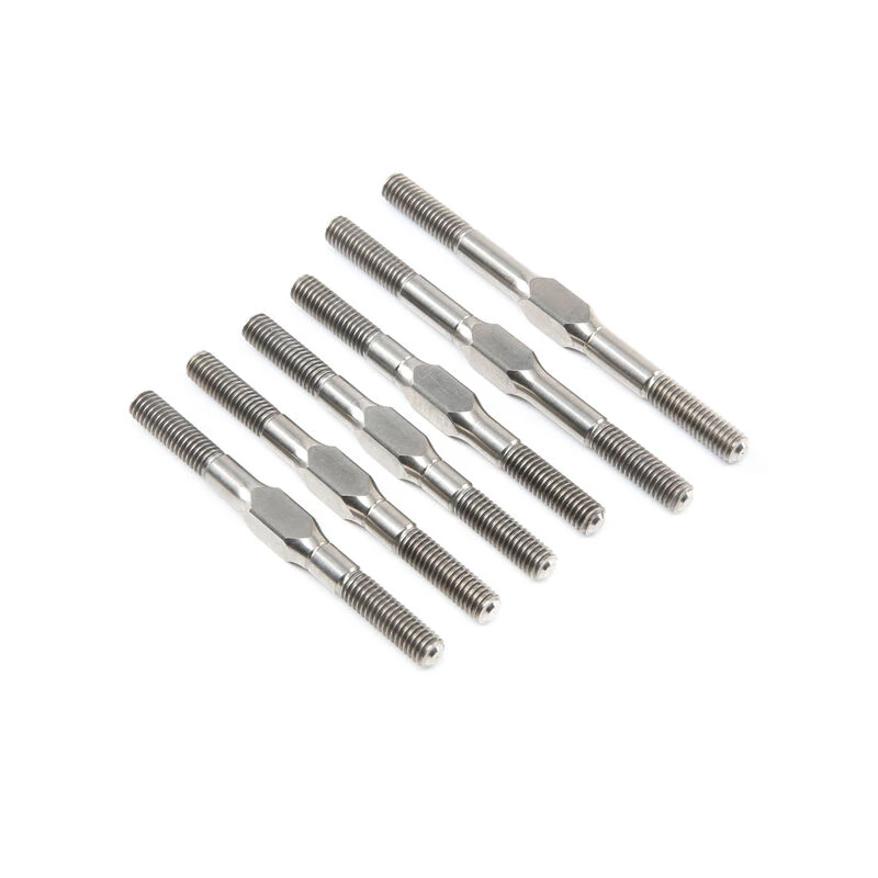 Team Losi Racing Turnbuckle Set, Titanium (6): 5IVE B, MINI WRC for Parts 3 Team Losi Racing Turnbuckle Set, Titanium (6): 5IVE B, MINI WRC for Parts