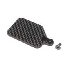 Team Losi Racing Carbon Receiver Mounting Plate: 22X-4 for Parts