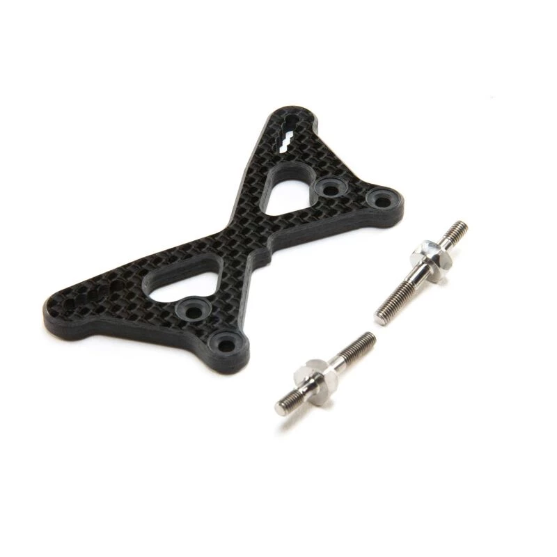 Team Losi Racing Carbon Front Tower +2mm with Titanium Standoffs: 22 5.0 for Parts 3 Team Losi Racing Carbon Front Tower +2mm with Titanium Standoffs: 22 5.0 for Parts