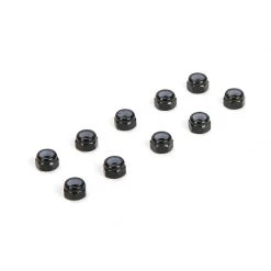 Team Losi Racing M3 Aluminum Lock Nuts, Black (10) for Parts