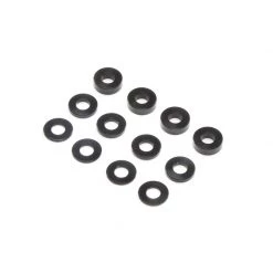 Team Losi Racing M3 Caster Block Aluminum Washer Set, Black (4ea) for Parts