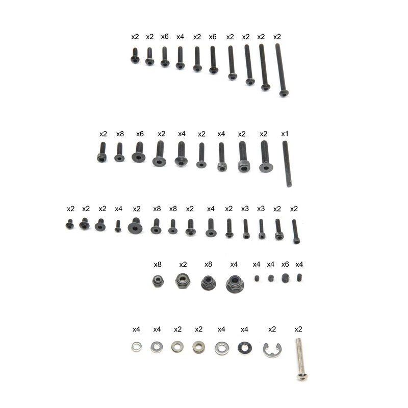 Team Losi Racing Screw Nut Assortment Box: 8X for Parts 3 Team Losi Racing Screw Nut Assortment Box: 8X for Parts