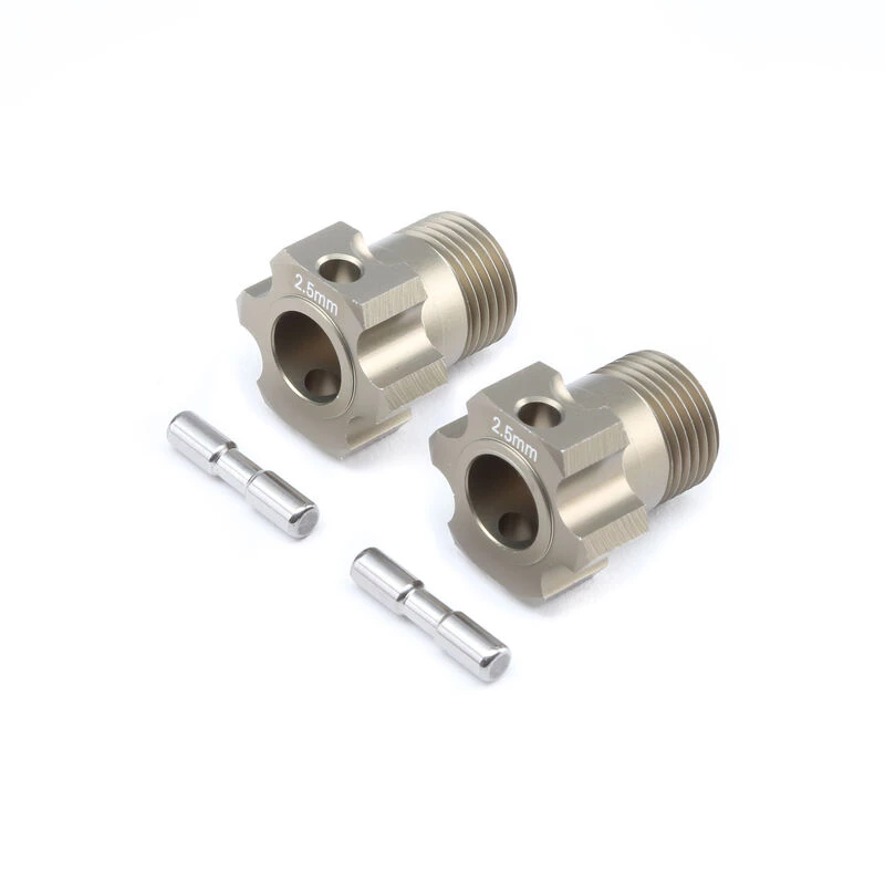 Team Losi Racing Wheel Hex and Pin, +2.5mm (2): 5B, 5T, MINI WRC for Parts 3 Team Losi Racing Wheel Hex and Pin, +2.5mm (2): 5B, 5T, MINI WRC for Parts