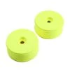 Team Losi Racing Dish Wheel, Yellow (2): 5IVE B for Tires & Wheels
