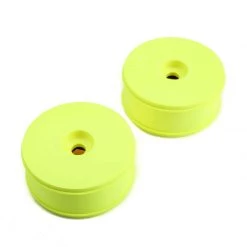 Team Losi Racing Dish Wheel, Yellow (2): 5IVE B for Tires & Wheels