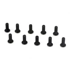 Team Losi Racing Button Head Screws, M3 x 8mm (10) for Parts