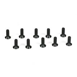 Team Losi Racing Flathead Screws, M2 x 6mm (10) for Parts