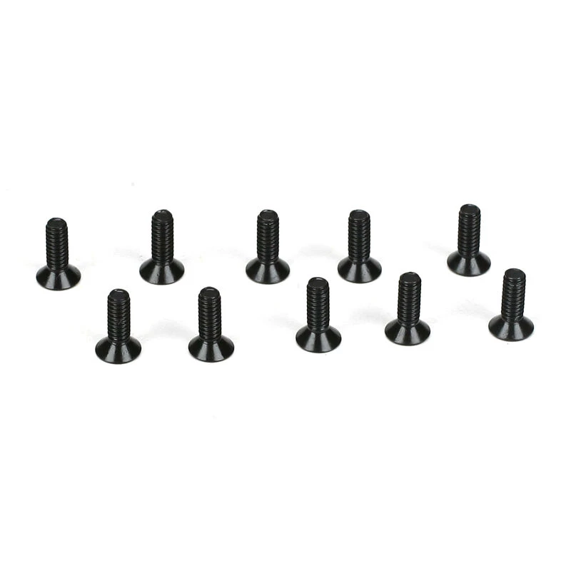 Team Losi Racing Flathead Screws, M2 x 6mm (10) for Parts 3 Team Losi Racing Flathead Screws, M2 x 6mm (10) for Parts