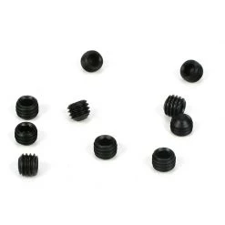 Team Losi Racing Setscrew, M5 x 4mm, Flat Point (10) for Parts