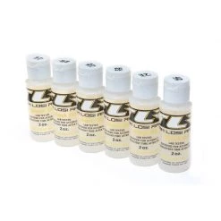 Team Losi Racing Shock Oil, 6Pk, 17.5, 22.5, 27.5, 32.5, 37.5, 42.5 2oz for Lubricants