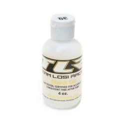Team Losi Racing Silicone Shock Oil, 30WT, 338CST, 4oz for Lubricants