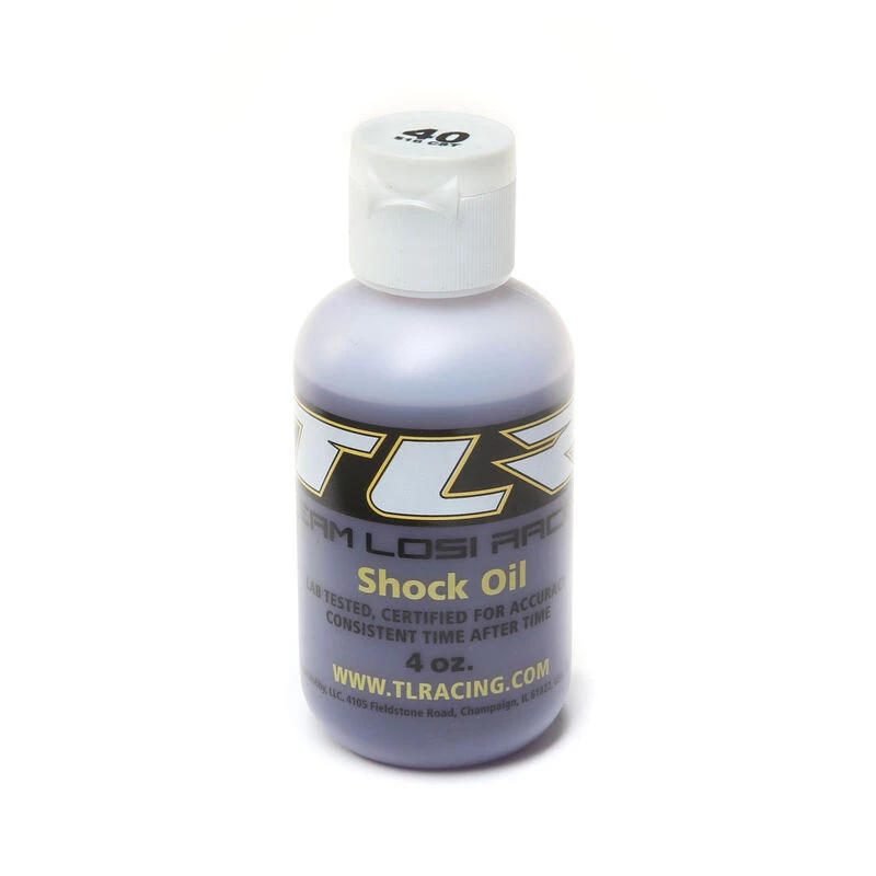 Team Losi Racing Silicone Shock Oil, 40WT, 516CST, 4oz for Lubricants 3 Team Losi Racing Silicone Shock Oil, 40WT, 516CST, 4oz for Lubricants