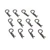 Team Losi Racing Body Clips, Black (12): 22/22-4 for Parts